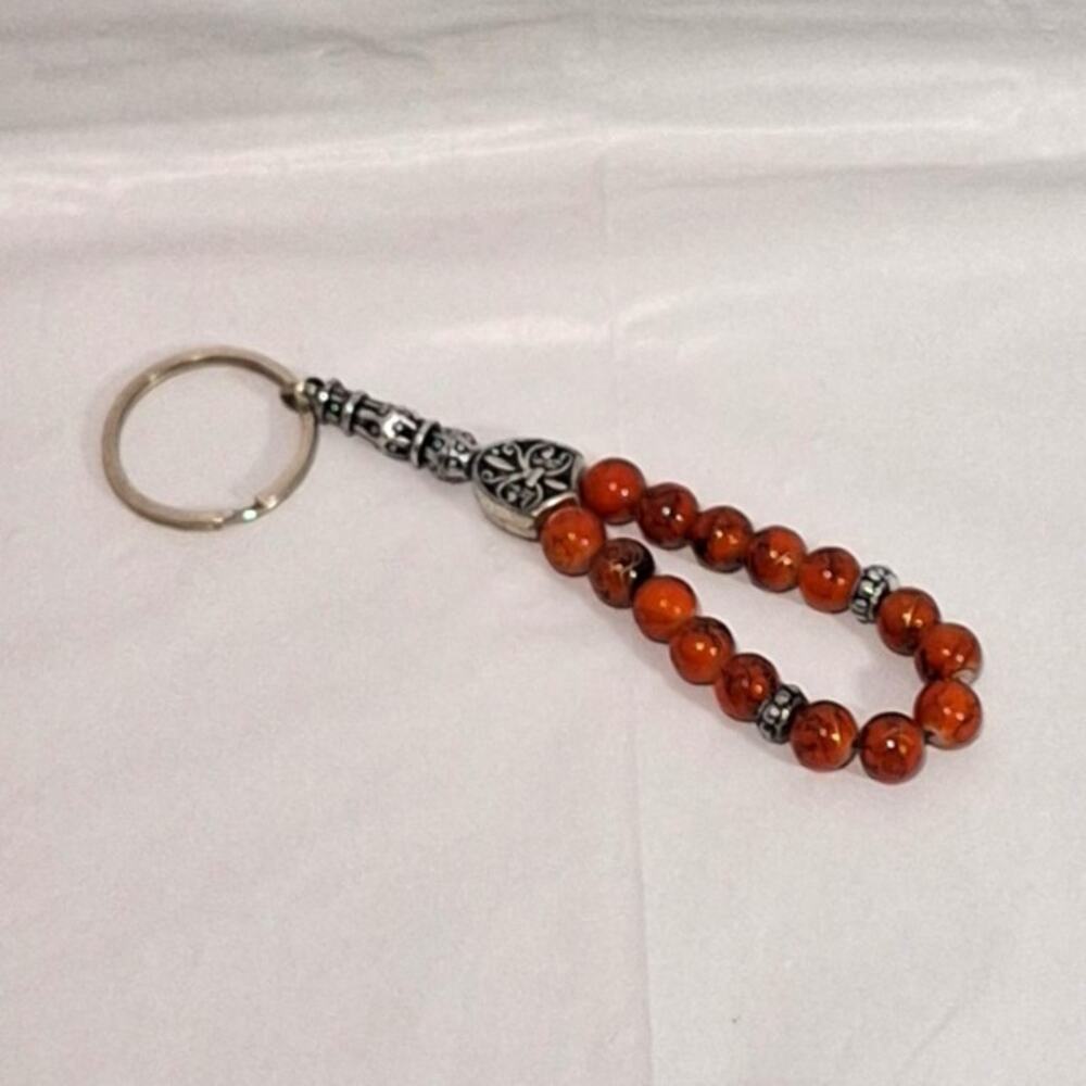 Turkish Style Beaded Keychain